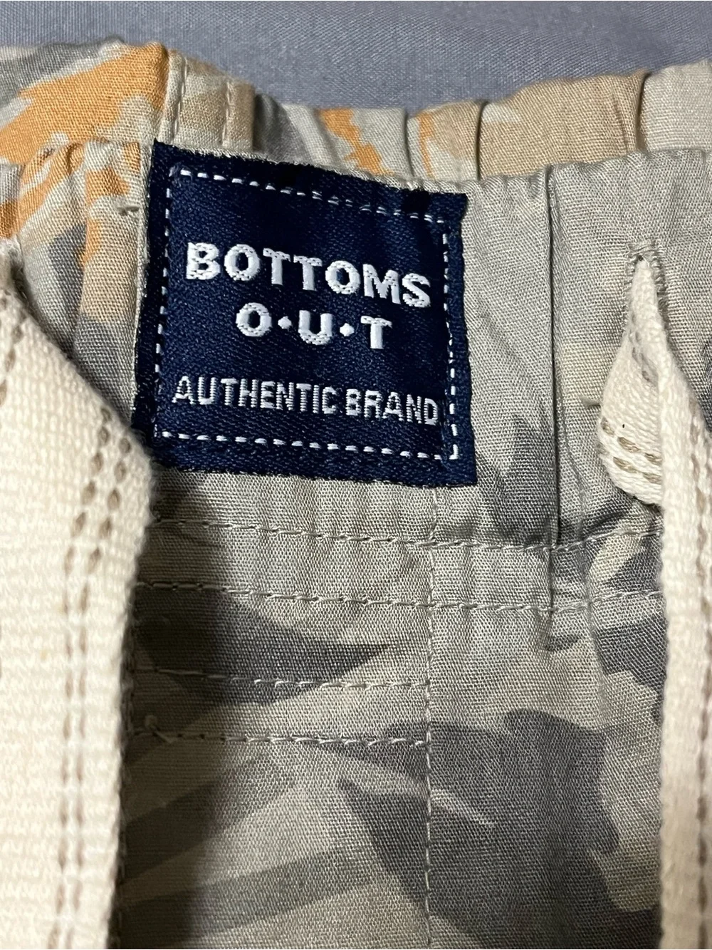 Bottoms Out Lounge Floral Drawstring Shorts in Gray & Tan
